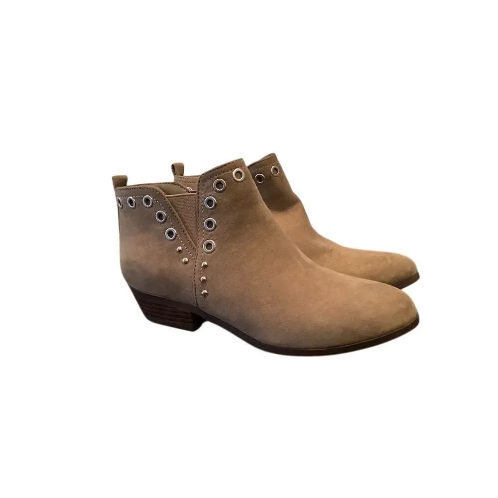 Circus by Sam Edelman Girls Gray Paula Ankle Boots Casual Zip Closure